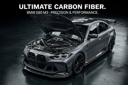 BMW G80 M3 / G82 M4 - 2019 + S58 CARBON FIBER ENGINE COVER